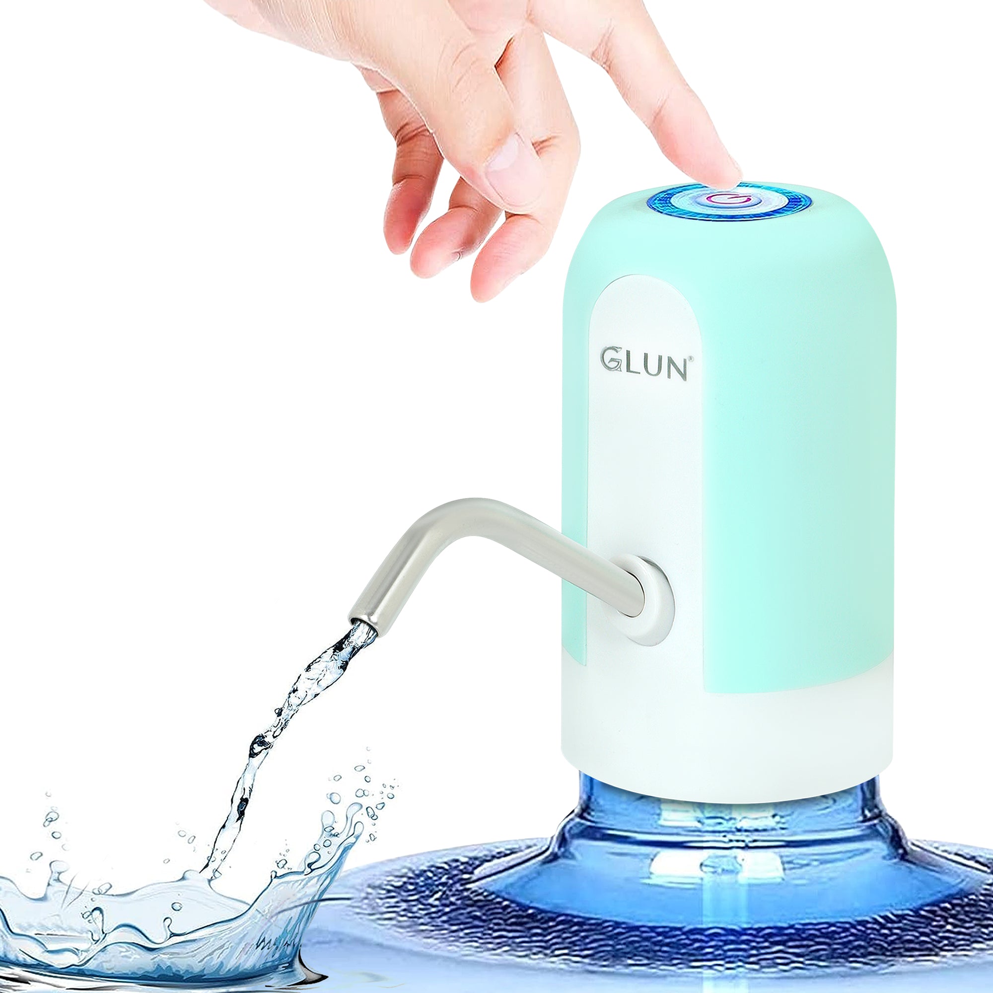 Rechargeable Water Dispenser Pump, Automatic Water Bottle Pump with Type-C USB Charging, Portable Electric Drinking Water Dispenser for 5 to 20 Litre Bottles