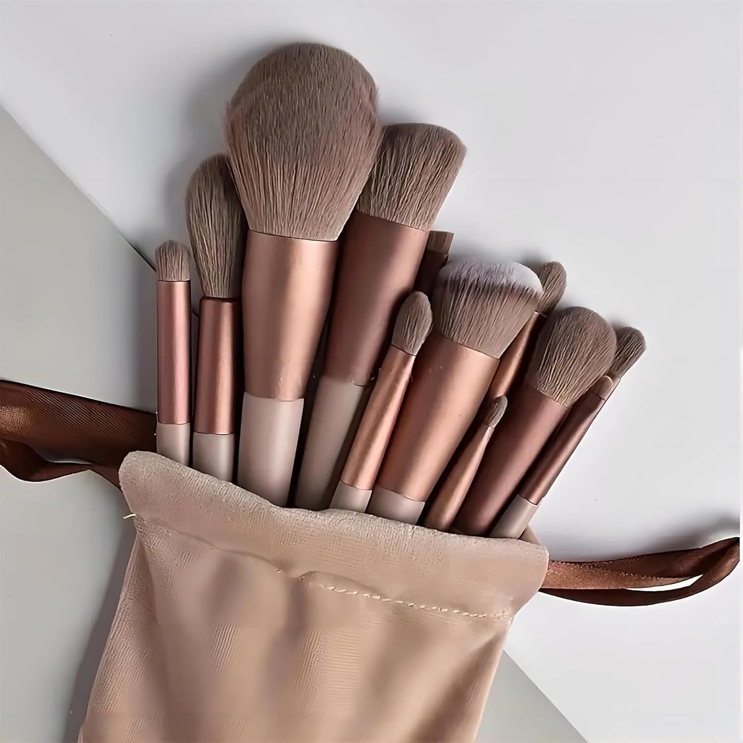 Professional Makeup 13 Brush Set – With Cloth Bag