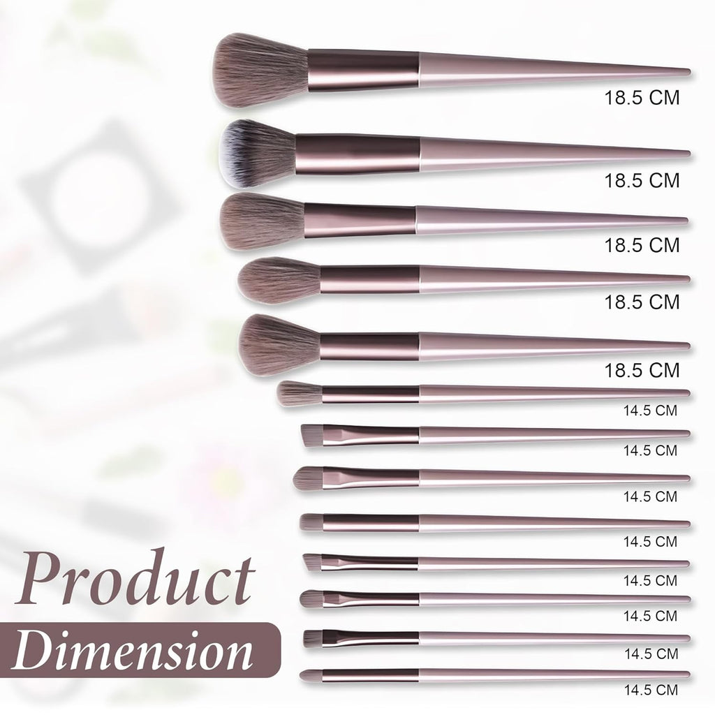 Professional Makeup 13 Brush Set – With Cloth Bag