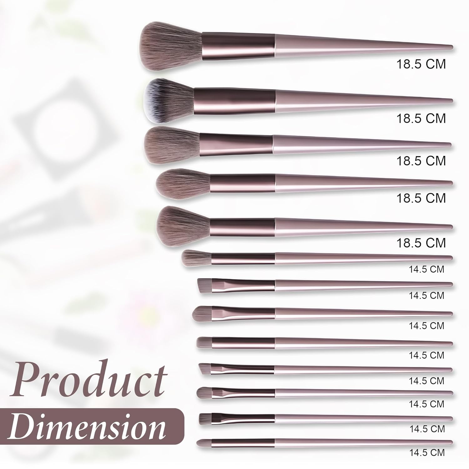 Professional Makeup 13 Brush Set – With Cloth Bag