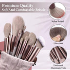 Professional Makeup 13 Brush Set – With Cloth Bag