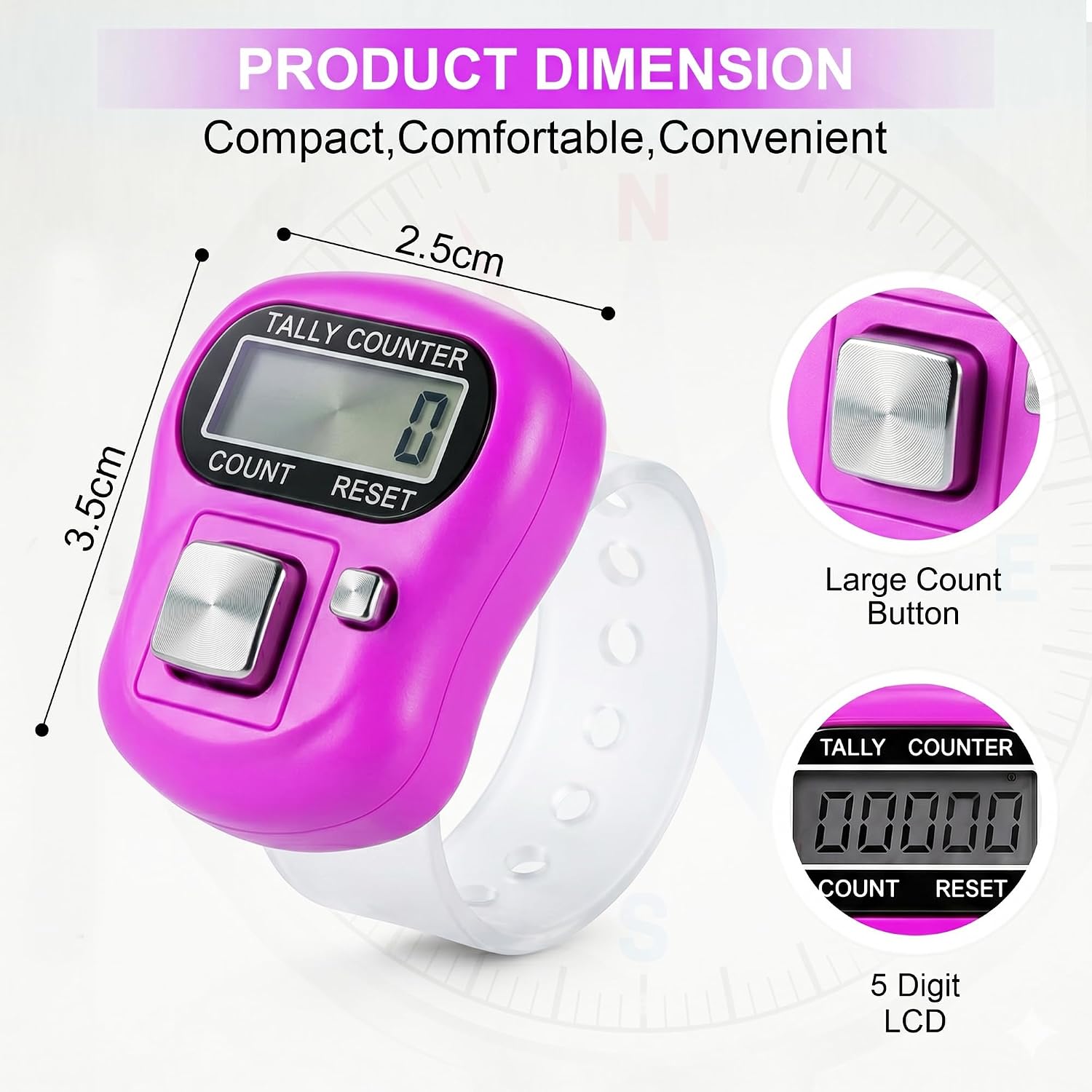 Naam Jap Counter Digital Tally Counter – Pack of 2