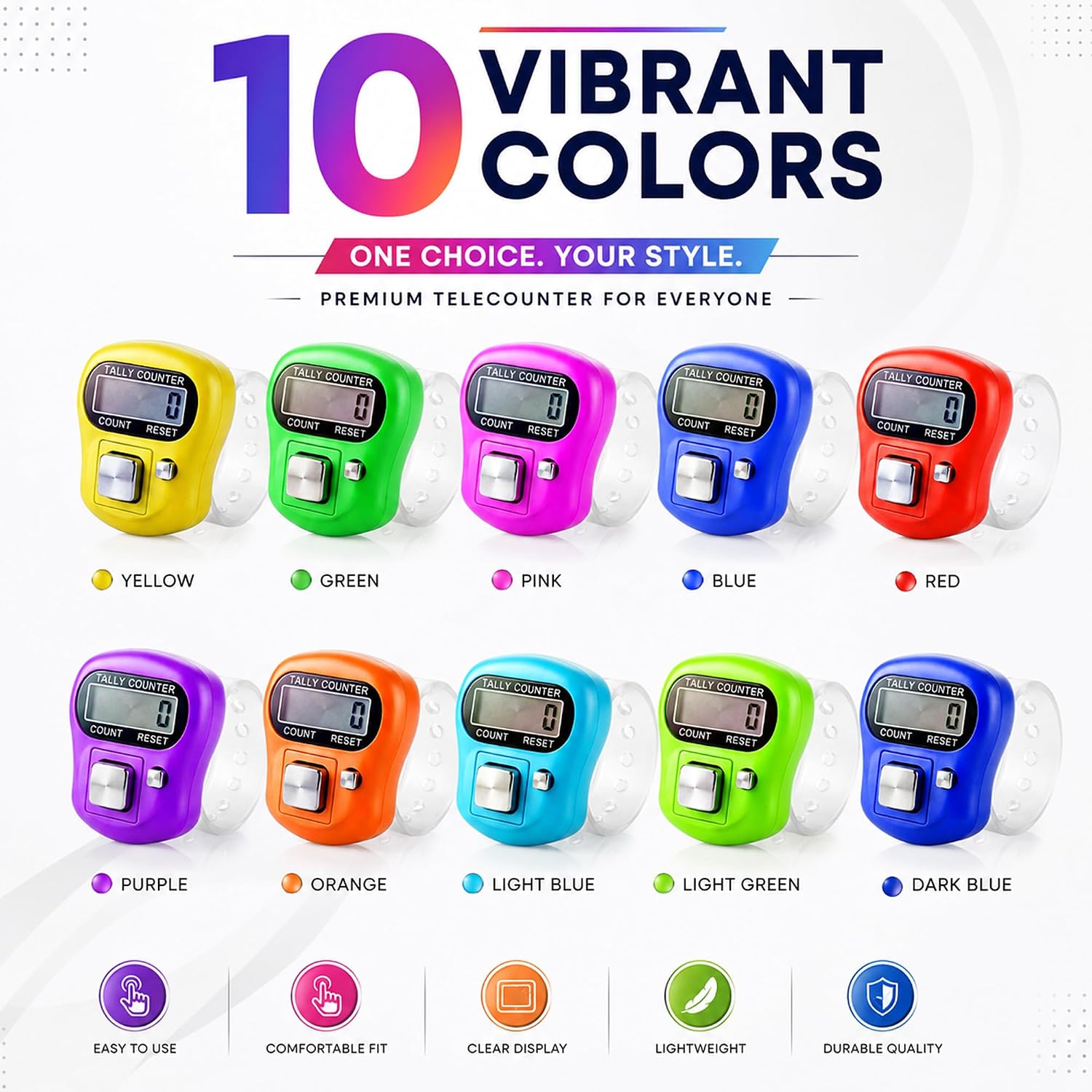 Naam Jap Counter Digital Tally Counter – Pack of 2