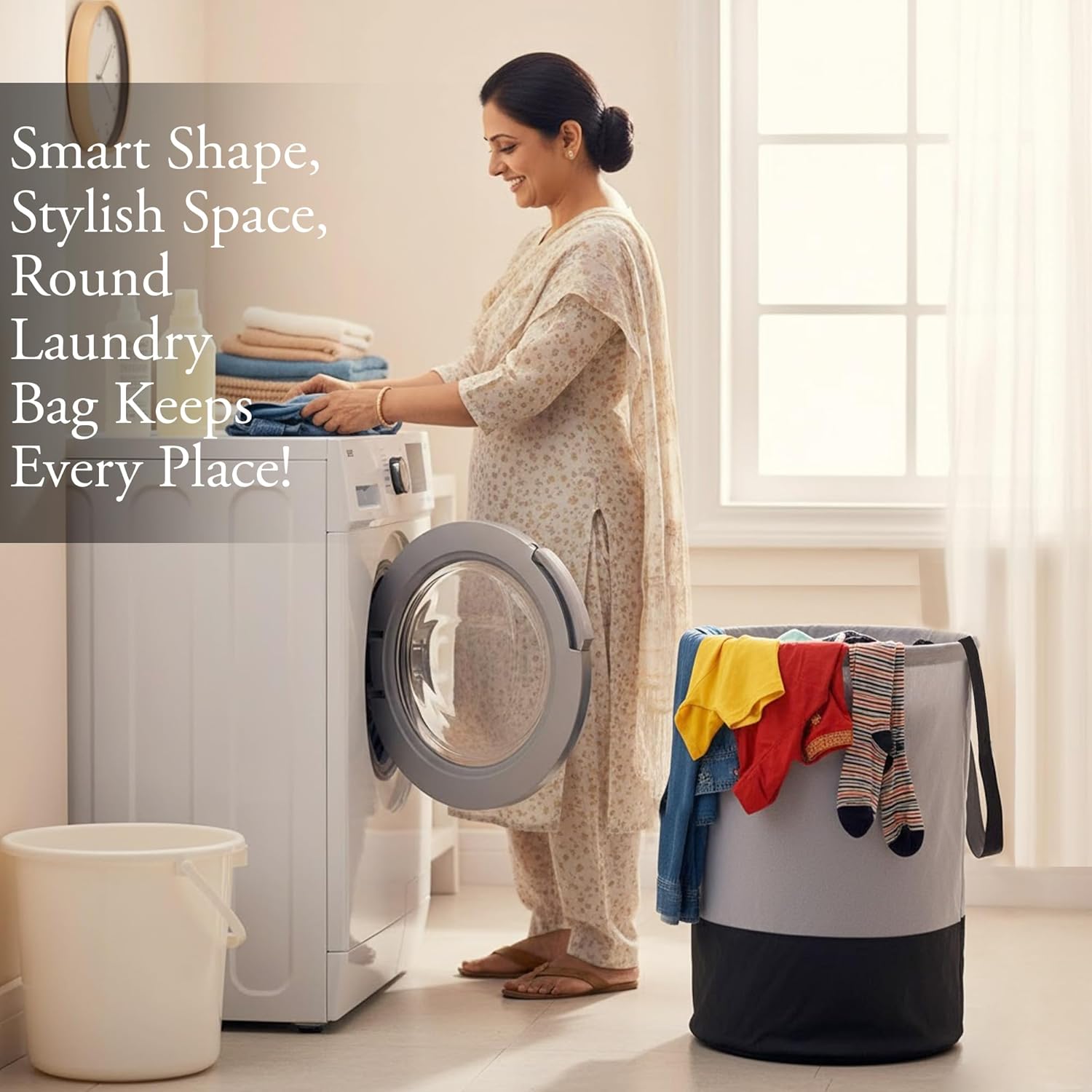 Round Laundry Bag