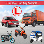 Reflective L Sticker for Learning Drivers – 2 Piece