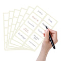 200 Pcs Waterproof White Vinyl Jar Label