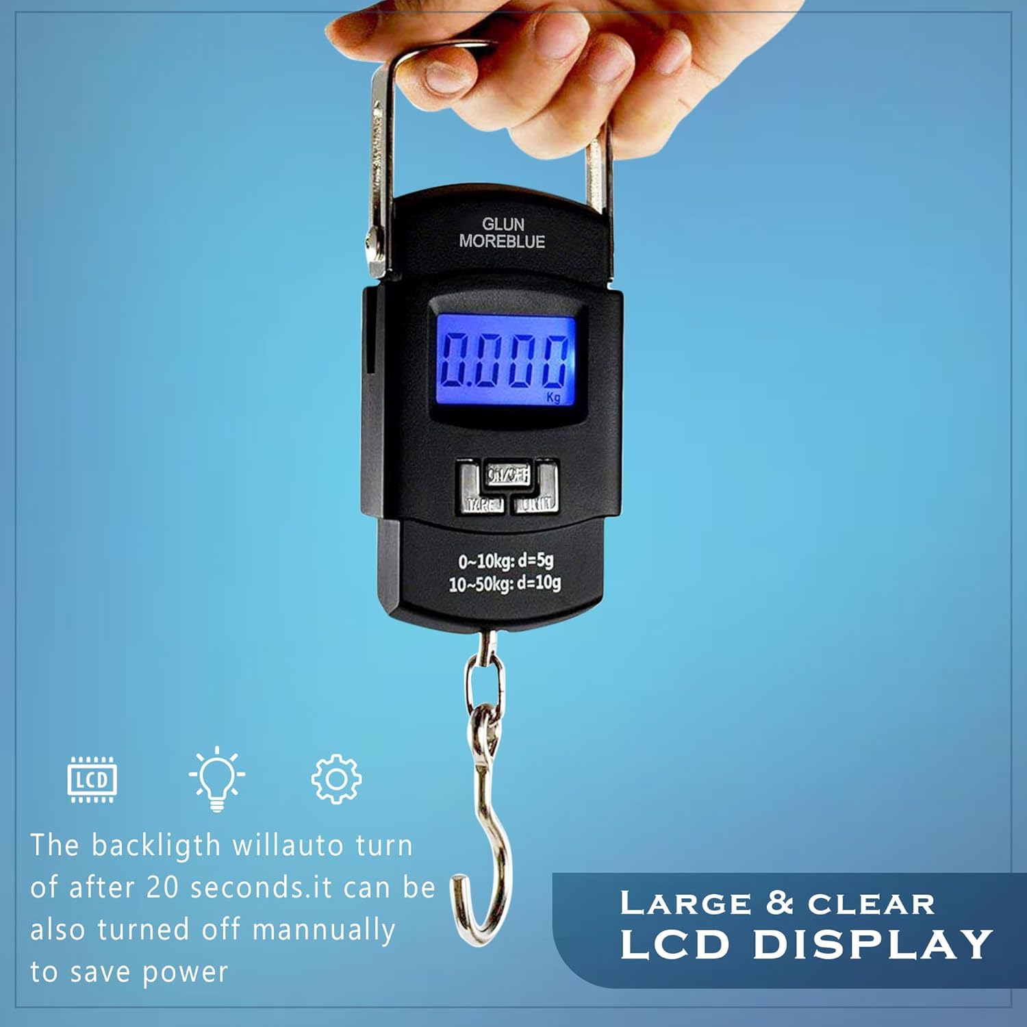 Portable Digital Luggage Weighing Scale– 50 kg / 110 lb