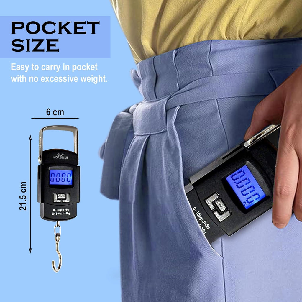 Portable Digital Luggage Weighing Scale– 50 kg / 110 lb